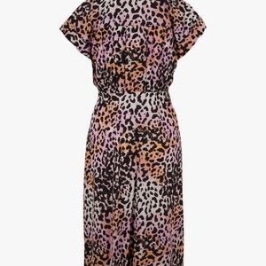 Veronica Beard Brown and Black Ruched Maxi Sundress